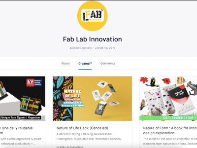 Kickstarter - Fab Lab Innovation